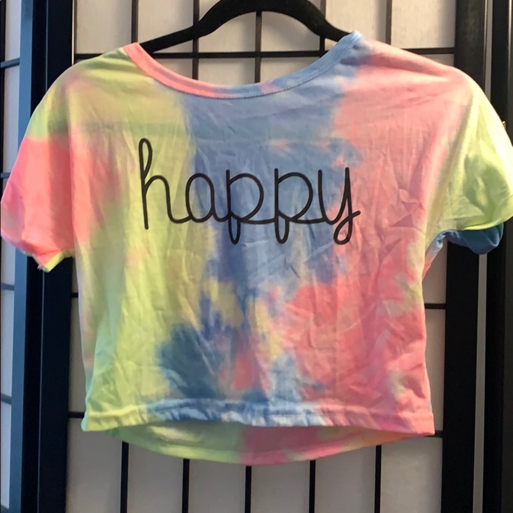 NWOT Tie-dye crop top
